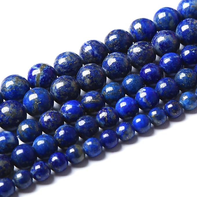AAA+ Natural Lapis Lazuli Gemstone Beads 6mm 60PCS Round Loose Stone Beads for Jewelry Making DIY Bracelets Necklace Earrings