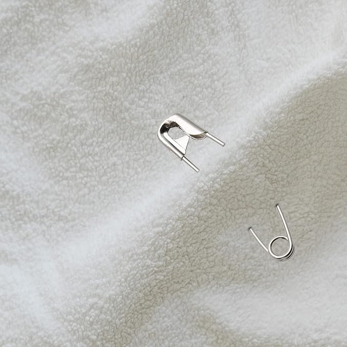 120Pcs Curved Safety Pins Size 2, 1.5" / 38mm Quilting Basting Pins, Bent Safety Pins for Quilting and Knitting (Sliver)