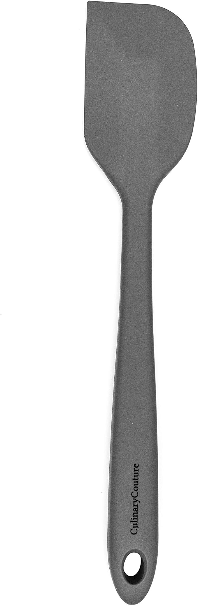 Culinary Couture 4-Piece Grey Baking Spatula Set - Rubber Spatulas Silicone Heat Resistant, BPA-Free - Spatula Set for Nonstick Cookware - Silicone Baking Utensils