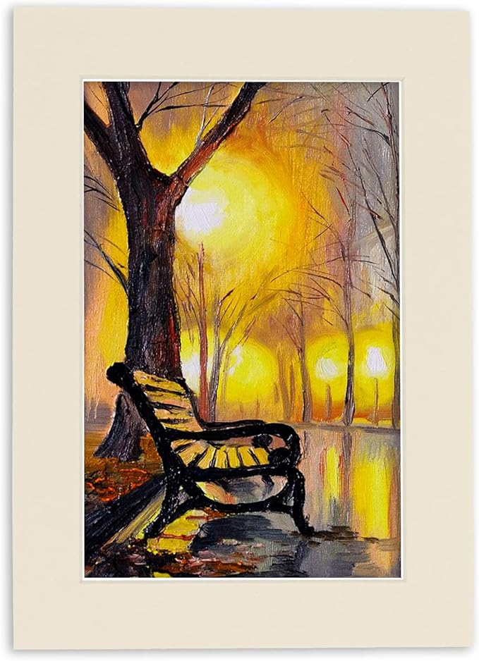 5x7 Mat for 8.5x11 Frame - Precut Mat Board Acid-Free Textured Cream 5x7 Photo Matte For a 8.5x11 Picture Frame, Premium Matboard for Family Photos, Show Kits, Art, Picture Framing, Pack of 1 Mat