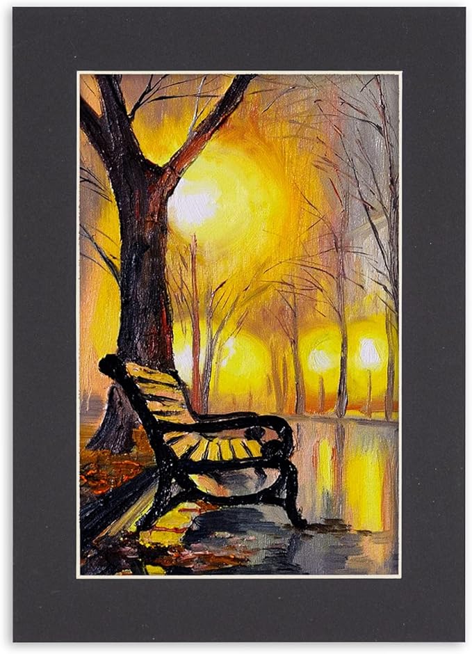 6x8 Mat for 8x10 Frame - Precut Mat Board Acid-Free Show Kit with Backing Board, and Clear Bags Black 6x8 Photo Matte Made to Fit a 8x10 Picture Frame Matboard for Framing, Pack of 10 Mats