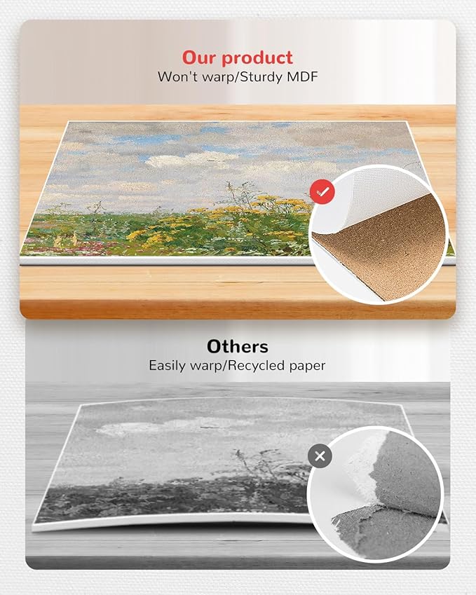 Canvas Boards 60 Pack, 9x12 Inch Painting Canvas Panels White Blank 100% Cotton Art Supplies for Acrylics Oil Watercolor Tempera Paints