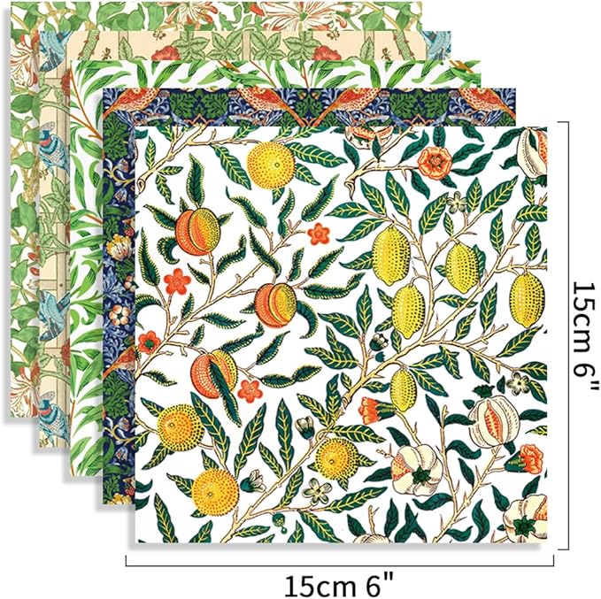Origami Paper Kit 100 Sheets 6 Inch Square Double Sided Color 20 Vivid Colors for Hand Crafts Origami Paper Arts Creativity.Summer