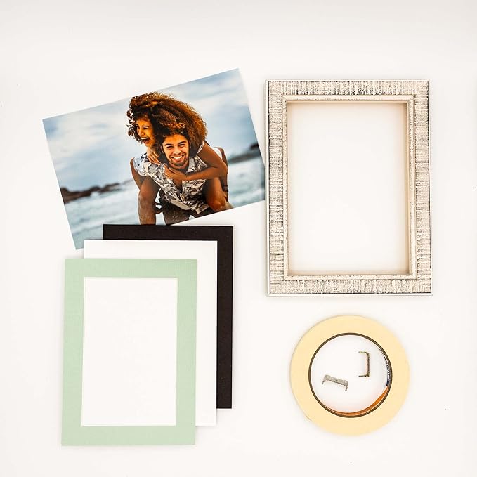 6x8 Mat for 8x10 Frame - Precut Mat Board Acid-Free Show Kit with Backing Board, and Clear Bags Honeydew Green 6x8 Photo Matte Made to Fit a 8x10 Picture Frame Matboard for Framing, Pack of 100 Mats