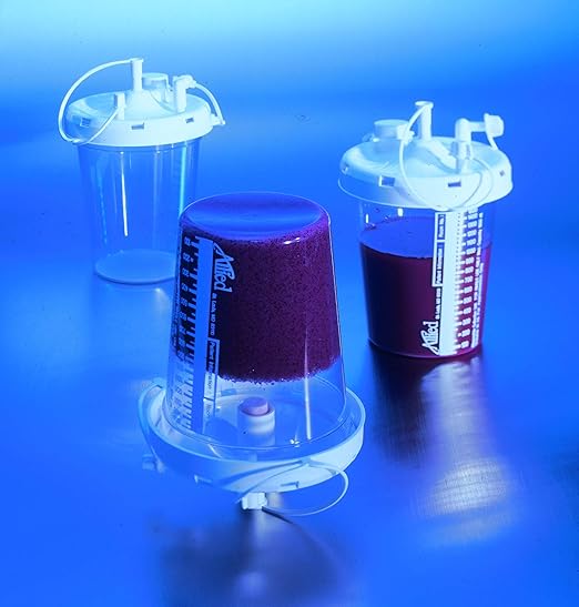 DiSorb Suction Canister Sterilizer Absorbent Powder - Absorbs Bodily Fluids & Blood - For Hospitals, Health Care Facilities, Veterinary Clinics - EPA Approved Solidifier - 2000cc -100 Bottles Per Case