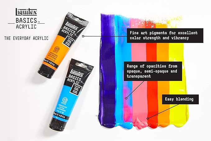 Liquitex BASICS Acrylic Paint, 400ml (13.5-oz) Bottle, Burnt Sienna
