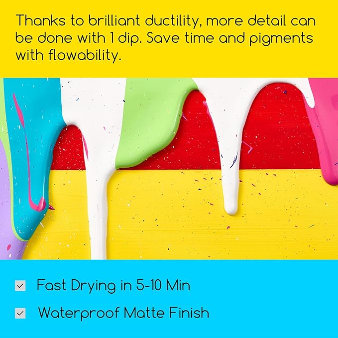 MEEDEN Green Light Acrylic Paint: Matte Finish 250ml/8.45oz Soft Body Bulk Acrylic Colors in Ergonomic Bottle - Fluid Flow Art Paints for Artists Canvas Painting