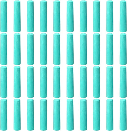 40 Pcs Sidewalk Chalks for Kids Non Toxic Jumbo Chalk for Party Gift Outdoor Art Classroom Play Painting (Green)