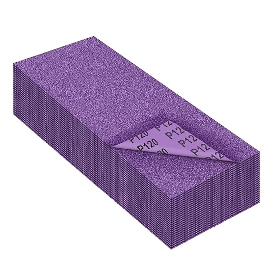 Sandpaper 120 Grit,Wet Dry Sanding Sheets,High Performance Ceramic Abrasive Sand Paper for Wood Furniture Finishing,Metal Grinding,Automotive Polishing,9 x 3.6 Inch,25-Pack