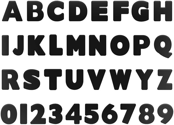 ArtSkills Poster Letters 2.5” Paper Letters for Poster Board Projects, Classroom Bulletin Boards, Sign Making Supplies, Black & White, 335 Pieces