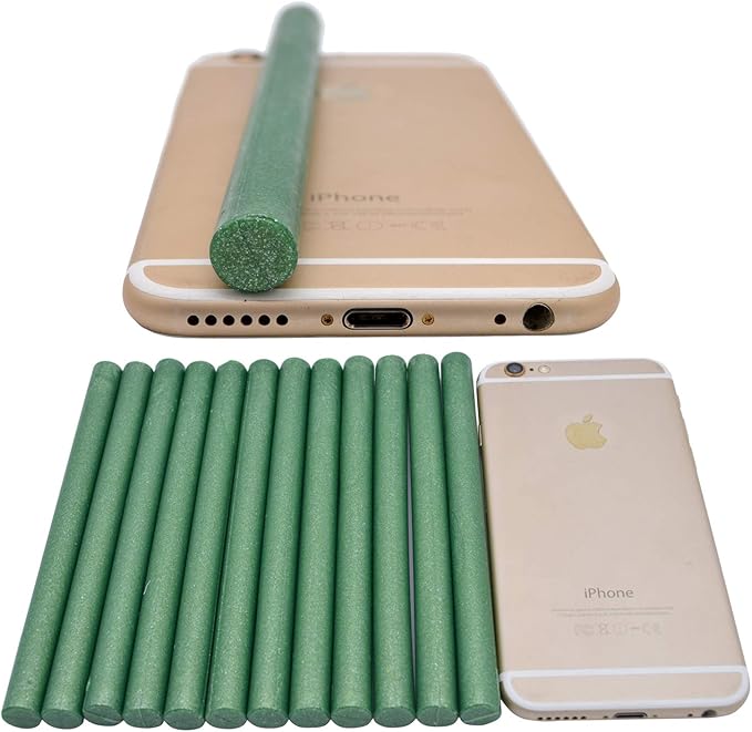 Shimmer Green Vintage Sealing Wax Sticks for Standard Size Hot Melting Glue Gun - Pack of 12