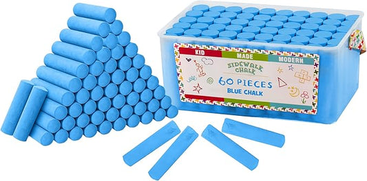 Kid Made Modern 60 Count Pack of Sidewalk Chalk – Blue