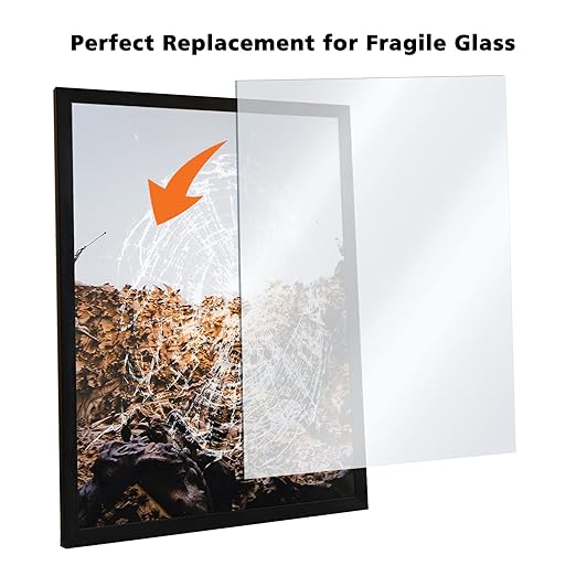 Egofine Plexiglass Sheets Acrylic Sheets 6 Pack of 8x8’’ 0.04 Thick Clear Plastic Cast Transparent Plexi Glass for Crafting Projects, Replacement Picture Frame Glass, DIY Display, Easy to Cut