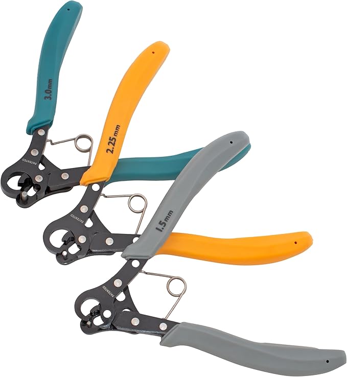 The Beadsmith One Step Loopers Combo Pack – Includes 1.5 mm, 2.25 mm & 3 mm Looper Pliers, Use With 18-26g Craft Wire, 3 pc