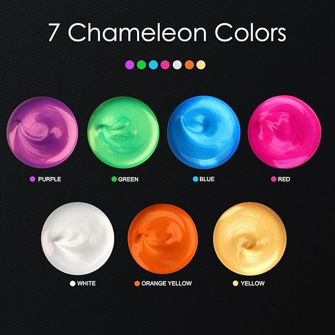 GOTIDEAL Iridescent Acrylic Paint Chameleon Red Tubes(120ml, 4.1 oz) Non Toxic Non Fading,Rich Pigments for Painters, Adults & Kids, Ideal for Canvas Wood Clay Fabric Ceramic Craft Supplies