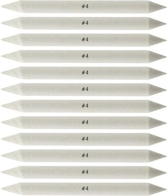 Creative Mark Blending Stumps - Solid Double-Ended Blending Stumps for Blending Charcoal, Pencils, Pastels, and More! - [Size # 4-12 Count]