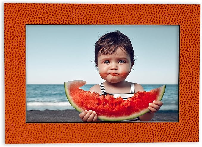 Pack of 25 Acid Free 8x10 Mats Bevel Cut for 5x8 Photos - Basketball Texture Precut Matboards With Backing Boards and Clear Photo Mat Bags For Pictures, Photos, Framing - 4-ply Thickness