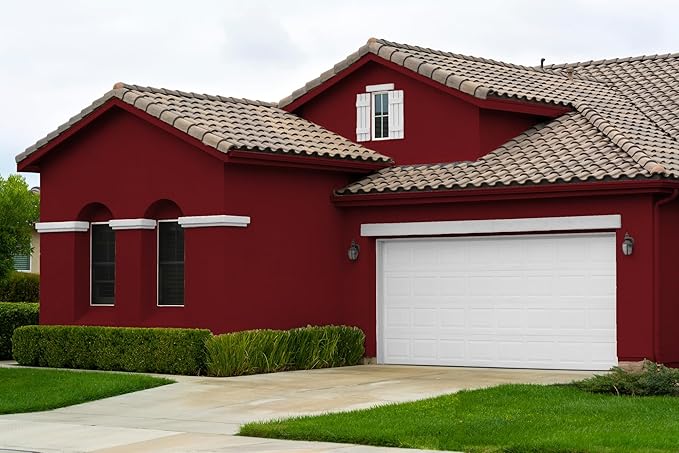 EVOLVE Paint & Primer: Environment-friendly, Low Sheen with One-coat Coverage for Interior & Exterior surfaces (Burgundy, 1-Gallon)