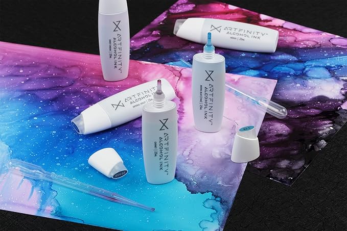 Alcohol Inks 3 Pack - Vibrant, Professional, Dye-Based Alcohol Inks for Artfinity Alcohol Markers, Artists, Drawing, & More! - Primary Yellow