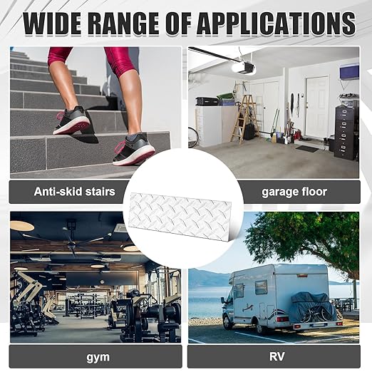 1pcs Diamond Plate Sheet Metal Heavy Duty Tread Aluminum Sheet Diamond Tread Plate for Wall Covering, Cargo Trailer, RV and More (4'' X 12'' X 0.08'',Silver)