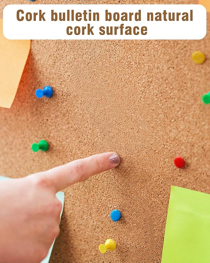 38"x28" Enclosed Bulletin Board, Lockable Weather-Resistant Aluminum Cork Noticeboard for School & Office, Black Frame w/Cork