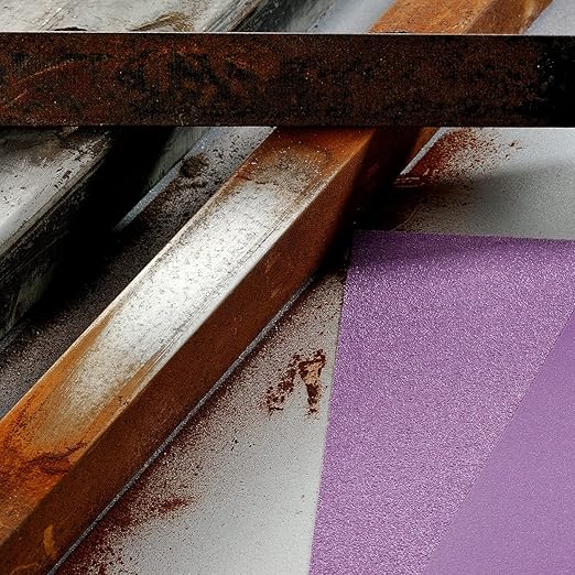Sandpaper 60 Grit, Wet Dry Sanding Sheets 9 x 11 Inch, Advanced White Fused Alumina Abrasive Sander Paper for Wood Furniture Finishing, Metal Sanding, Automotive Polishing, Purple,12-Sheets