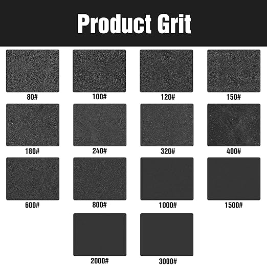100 Pcs 5 inch Wet Dry Sanding Discs Grit 100 Hook and Loop 8 Hole Silicon Carbide Orbital Sander Sandpaper