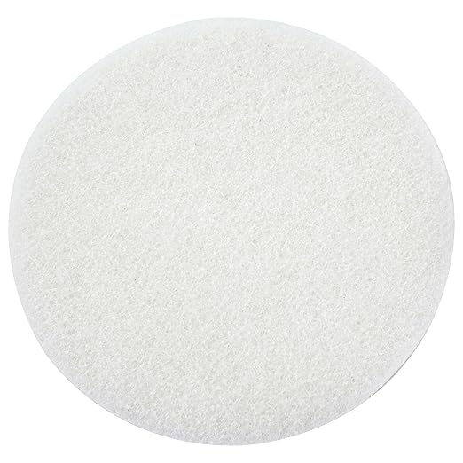 White Buffing Pad with Hook and Loop Back for Wood and Epoxy | Apply Hard Wax Oils and Stain