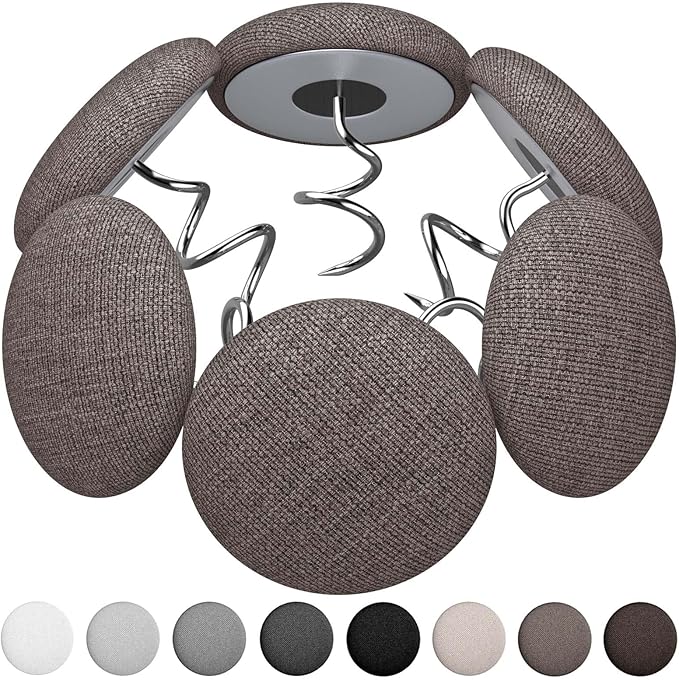 12 Colors Fabric Covered Button Twist Pins Dust Ruffle Pins- for Sofa，Upholstery，Armchair Caddies, Armrest Covers,Bed Skirts, Slipcovers, Headliners (Brown, 24)