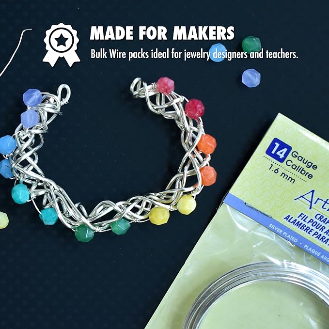 Artistic Wire, 12 Gauge Tarnish Resistant Brass Craft Wire, 25 ft