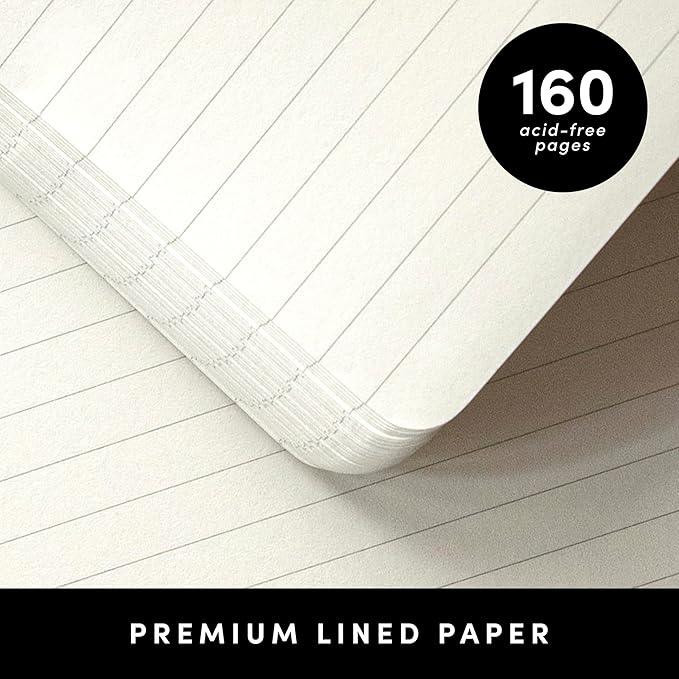 PAPERAGE Lined Spiral Journal Notebook, (Lavender), 160 Pages, Hardcover Journal for Women & Men, Medium 5.5 in x 8 in - 100 GSM, Thick Paper, Spiral Notebook for Work, School & Journaling