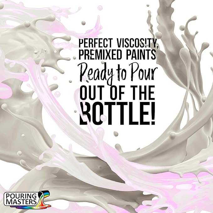 Pouring Masters Violet Interference Pearl Special Effects Acrylic Pouring Paint - Premium 8-Ounce Pre-Mixed Fluid Acrylic Paint - Fluid Art Supplies for Canvas, Wood, Paper, Tile & Rocks