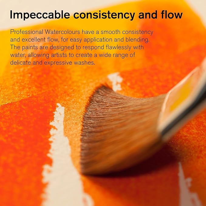 Winsor & Newton Professional Water Colour Paint, Half Pan, Rose Dore