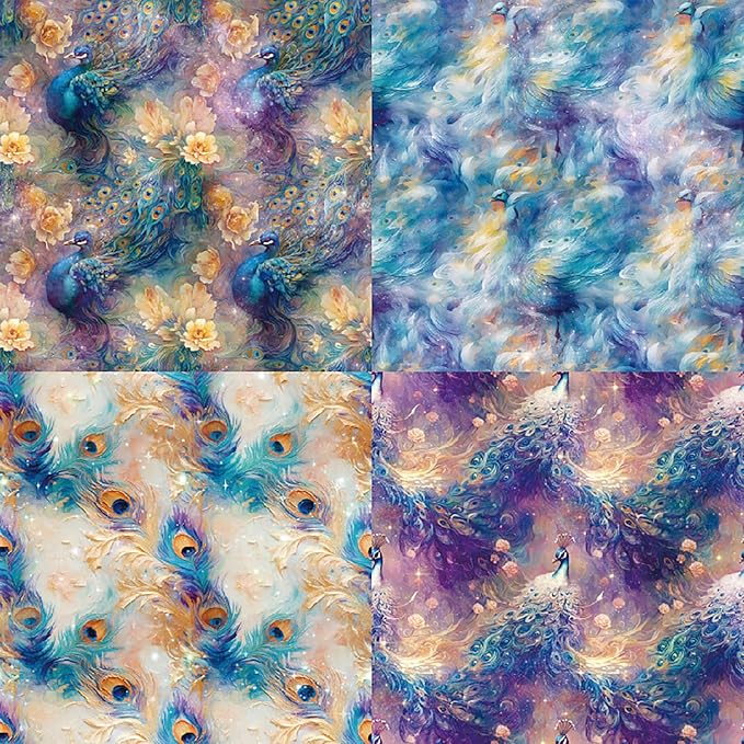 YASMEN Scrapbook Paper Pad 6x6, Patterned Cardstock, Single-Sided Decopodge, DIY Decorative Craft Paper, Scrapbooking Junk Journal Gift Card Making Supplies - 24 Sheets