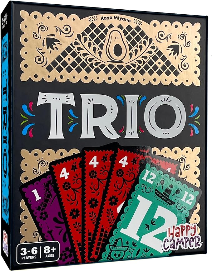 Happy Camper - Trio | Hottest New Family Game | Award-Winning | Game-of-The-Year | Perfect Stocking Stuffer | Great for Parties | 3-6 Players | Ages 8+