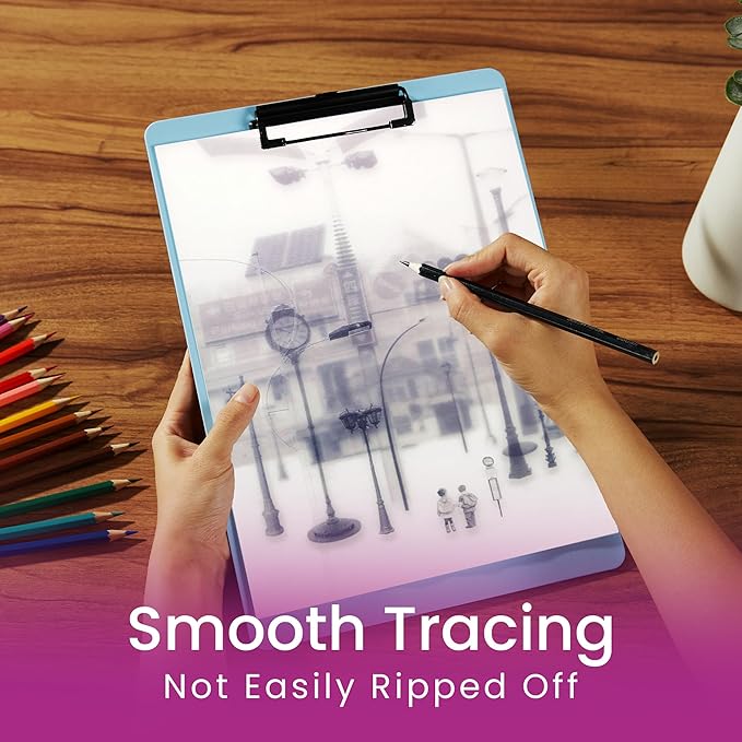 Tracing Paper 8.5 x 11 Inch - 100 Sheets 41lb/63gsm Transparent Vellum Paper for Sketching, Preliminary Drawing, Drafting & Overlays - Premium Translucent Tracing Paper for Pencil, Marker and Ink