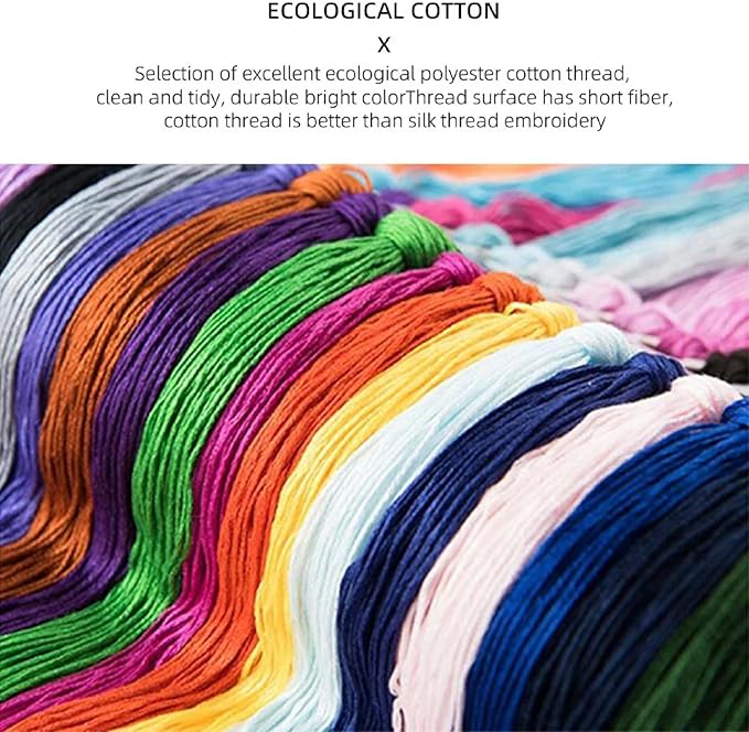 Magxvouy Cross Stitch Kits Stamped Full Range of Embroidery Kits,Cross Stitch Patterns Needlework Kits for Beginners 11CT Printed Kits&Colorful Birds and Flowers 16x20 inch