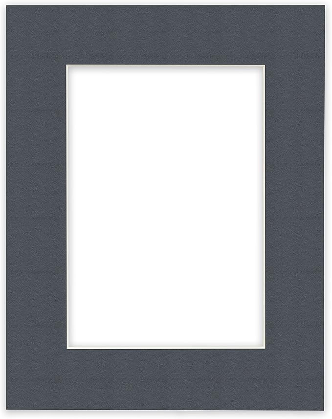 Craig Frames B573 Pre-cut Mat Board for A2 Print, 19x25, Graphite Black