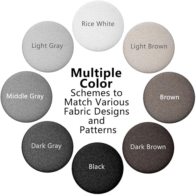 12 Colors Fabric Covered Button Twist Pins Dust Ruffle Pins- for Sofa，Upholstery，Armchair Caddies, Armrest Covers,Bed Skirts, Slipcovers, Headliners (Medium Gray, 12)