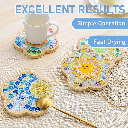 Mosaic Crystal Grout, Mosaics Tile Tools, Mosaic Tile Accessories – Essential for Handmade Grouting and Perfect for DIY Craft Projects (White, 12.3oz)