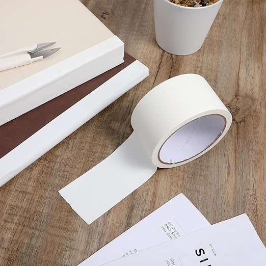 Book Repair Tape, White Cloth Bookbinding Repair Tape Archival Document Repairs Tapes 2 Inch by 33 Feet Self Adhesive Matte Book Binding Tapes for Repairs Paper, Ephemera, Photos, Print and Artwork