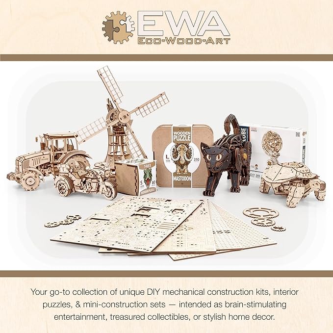 EWA Home Décor – Turtle Small 80 Pieces – Wooden Jigsaw Puzzle for Adults – Perfect for Artistic Home Decoration and Mindful Relaxation