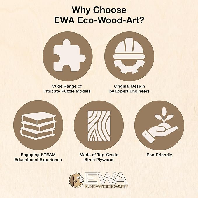 EWA Home Décor – Bat Small 60 Pieces – Wooden Jigsaw Puzzle for Adults – Perfect for Artistic Home Decoration and Mindful Relaxation
