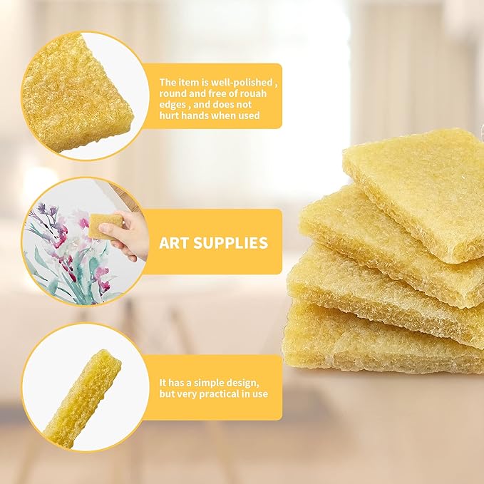 32Pcs Rubber Cement Eraser, 7x5 cm Adhesive Erasers, Glue Residue Pick up Eraser, Rubber Cleaning Erasers for Artists Removing Adhesive and Residues from Paper, Plastic