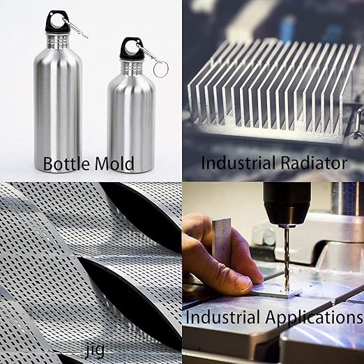 2Pack 6061 T651 Aluminum Sheet Metal 8 x 8 x 1/8(0.125") Inch Flat Plain Aluminum Plate Covered with Protective Film, 3mm Heat Treatable Rectangle Aluminum Metal Plate for Crafting, Industrial