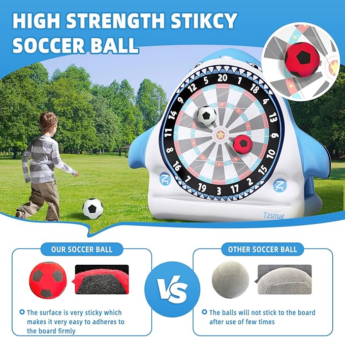 Inflatable Game Outdoor Giant Dartboard for Soccer Large Carnival Games Giant Outdoor Game-Fun Sports Games for Kids Adults, Backyard, Garden, Party, Summer Outdoor Play