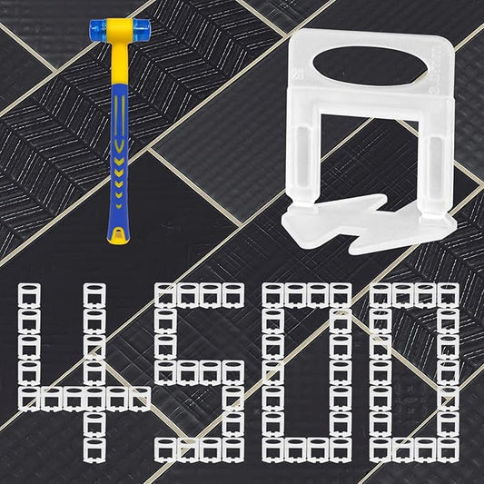 4500 Pcs Tile Leveling System Clips 1/8" (3.0mm) for Ceramic Tile and Stone Installation - DIY Tile Leveler Spacers Kit for Perfect Alignment(4500, 1/8)