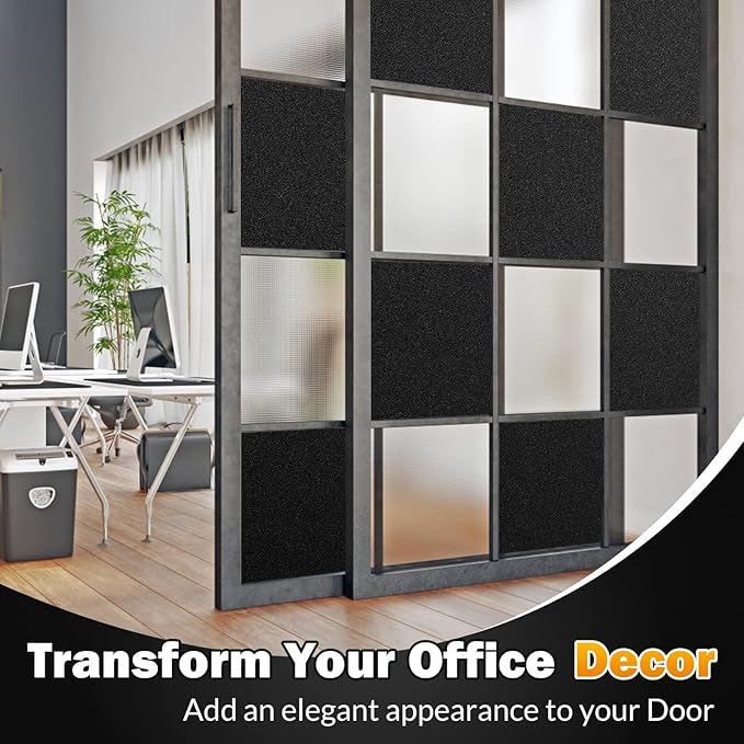 rabbitgoo Blackout Window Film, Sun Heat Blocking Privacy Cover for Glass, Removable Opaque Room Darkening Dark Black Out Window Covers Tint Shades for Home Day Sleep Light Blocker 11.8 x 78.7 Inches