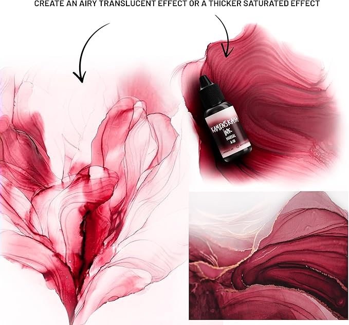 Alcohol Ink Set - 34 Color Variations - Set #30-4 Alcohol Inks x 0.51 fl oz (15 ml)