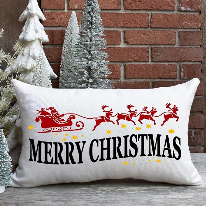 Christmas Stencils for Crafts Reusable Christmas Doormat Stencils Xmas Holiday Stencil for Painting on Wood Door Mats Fabrics Decor